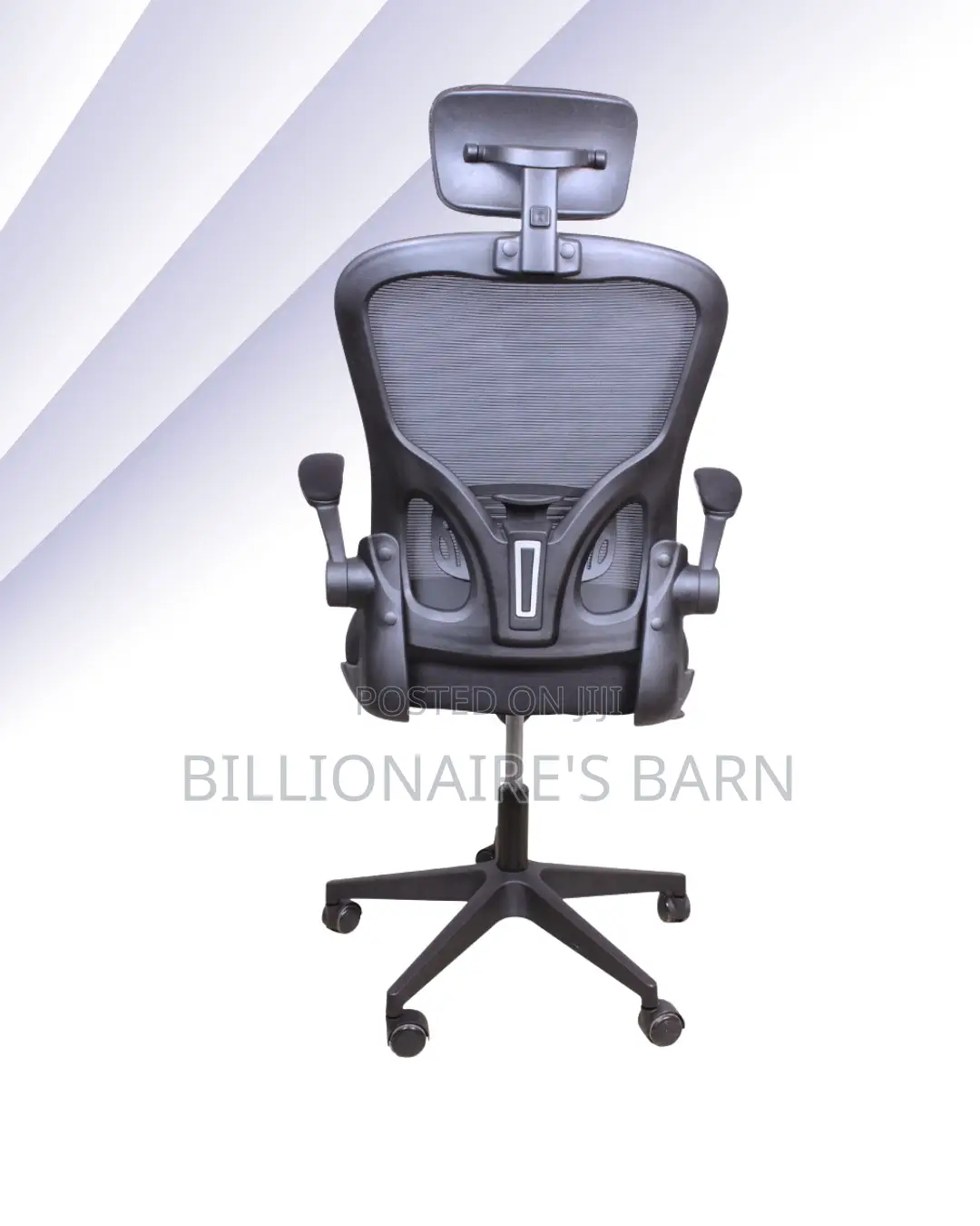 High-Back Grey Ergonomic Office Chair — Fits Compact Office Spaces