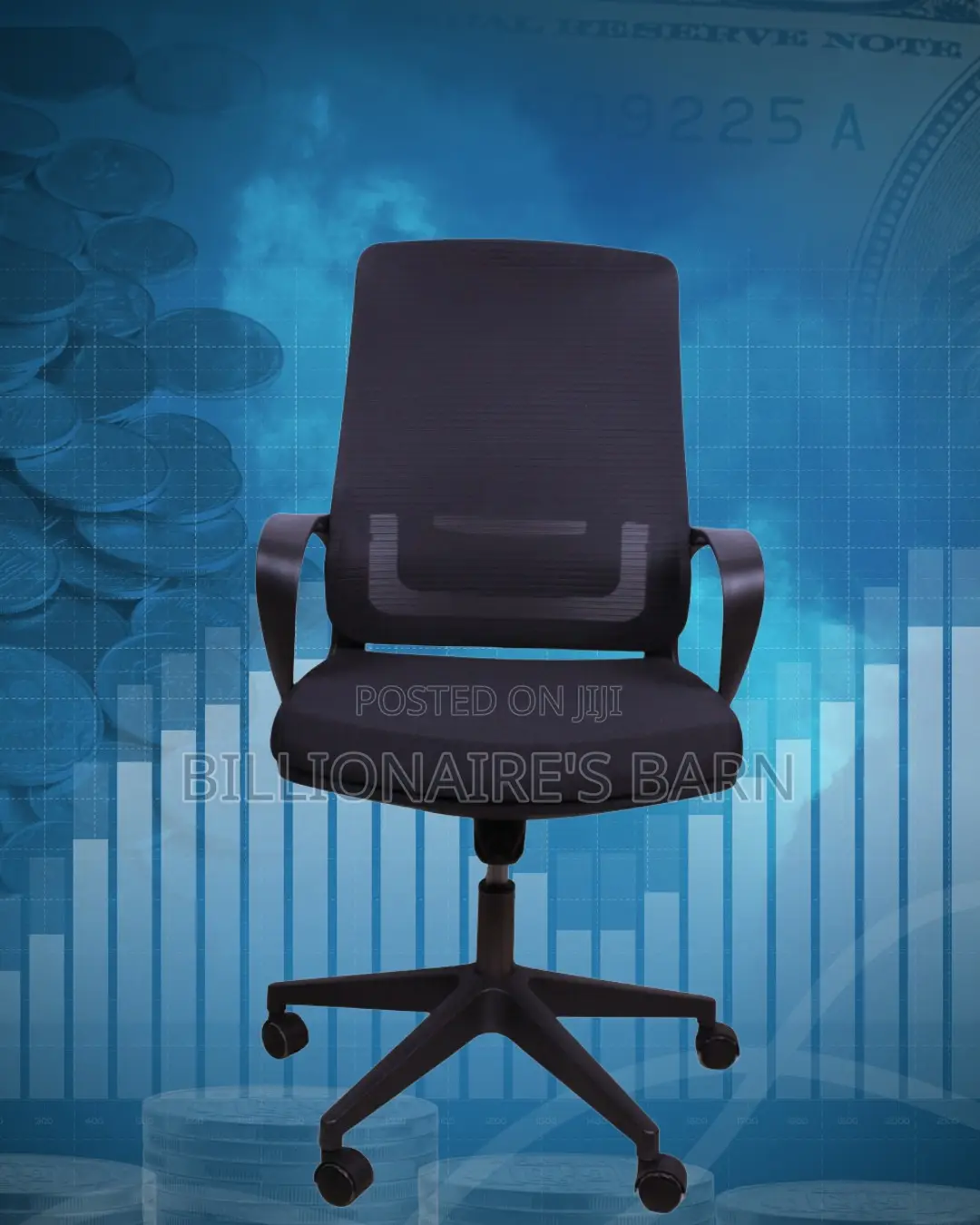 Black Ergonomic Mesh Office Chair (Comfy) — Restocked!
