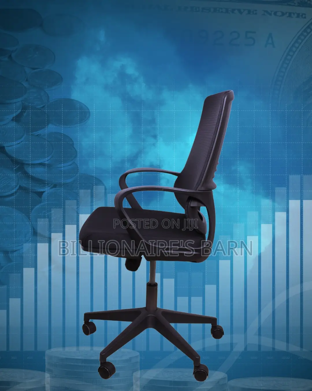 Black Ergonomic Mesh Office Chair (Comfy) — Restocked!