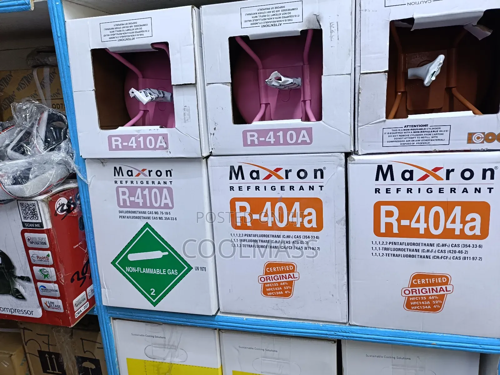 Portable Refrigerant 2.7kgs 410, and R404a