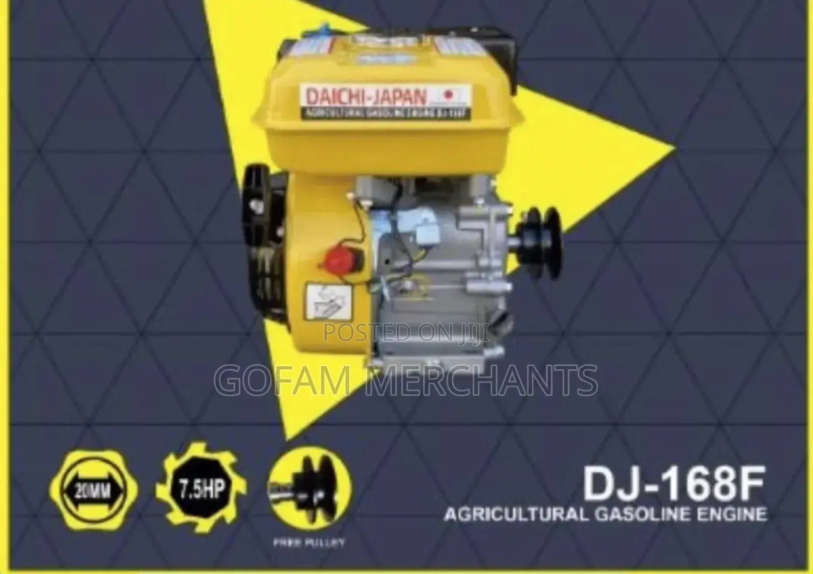 Daichi 7.5hp Petrol Engine With Pulley