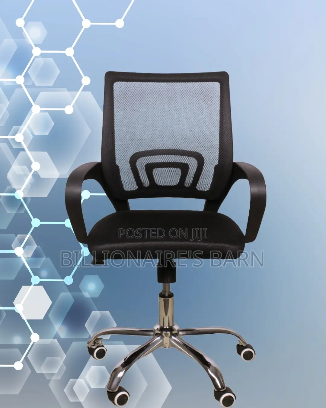 Plush Secretarial Mesh Office Chair | Lumbar Support
