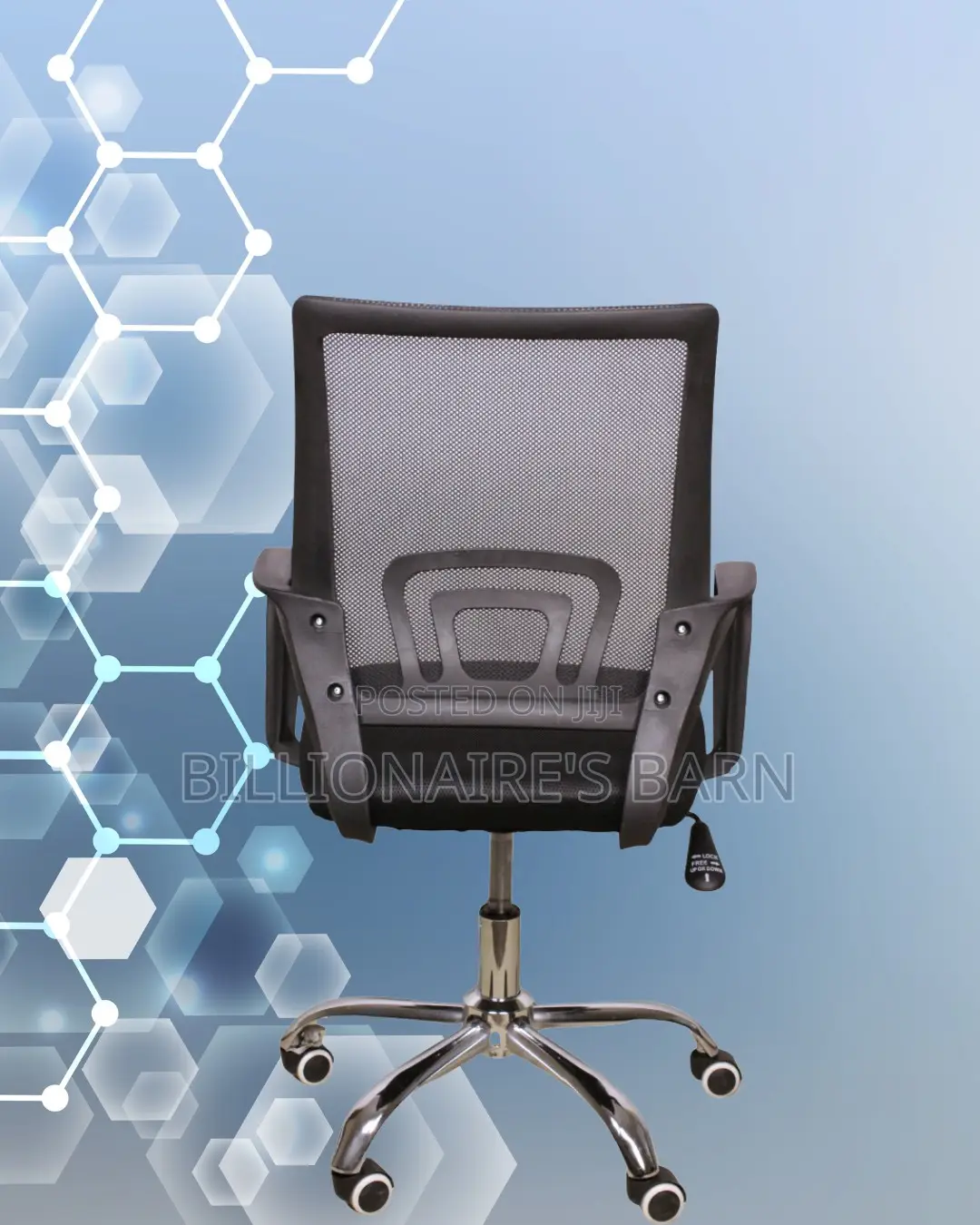 Plush Secretarial Mesh Office Chair | Lumbar Support