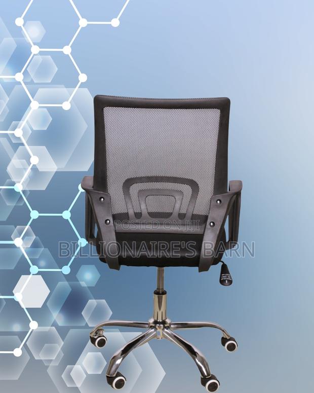 Plush Secretarial Mesh Office Chair | Lumbar Support - thumbnail 4