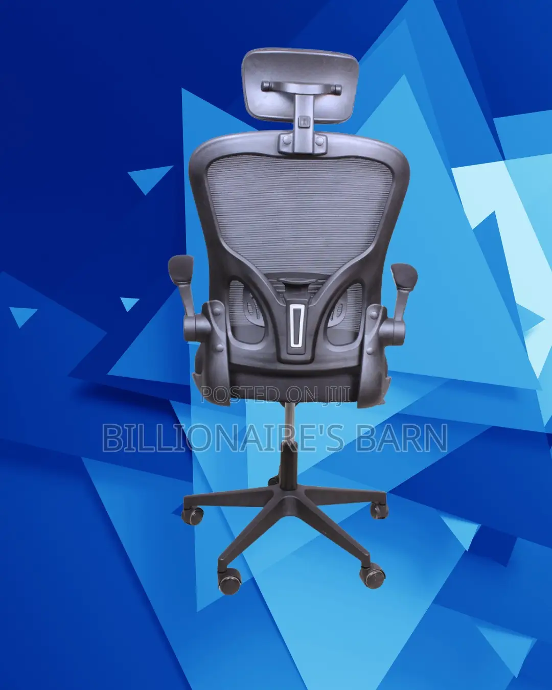 Grey Ergonomic Office Chair | Heavy-Duty Headrest Support