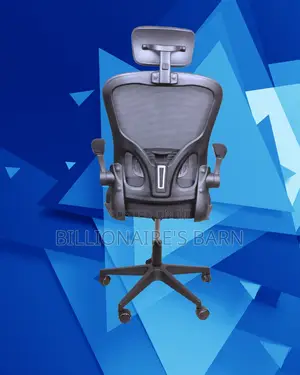 Grey Ergonomic Office Chair | Heavy-Duty Headrest Support