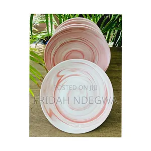 Beautiful Marble Ceramic Plates,Per Set of 6 PCS