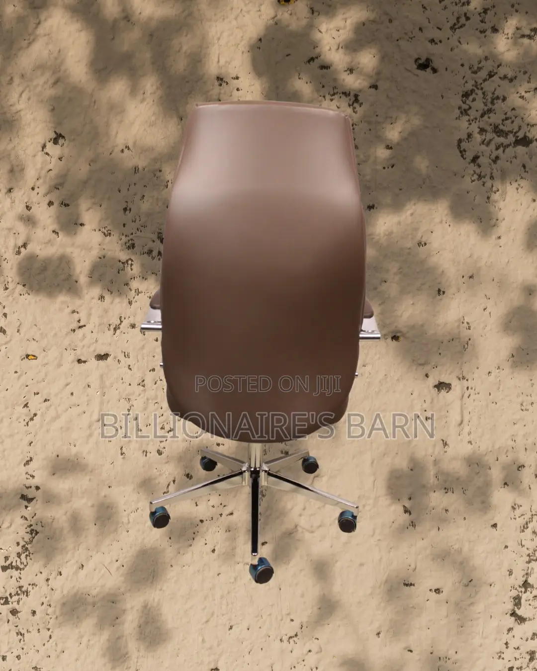 Brown Executive Leather Office Chair | Imported Lumbar Support