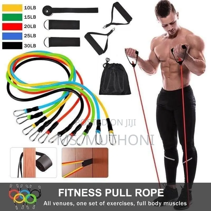 11 Piece Crossfit Resistance Bands Set
