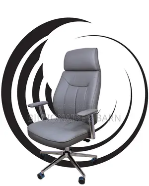 Grey Executive Leather Office Chair (Comfy) — Only a Few Left