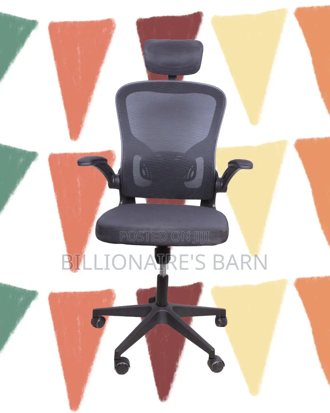 Grey Ergonomic Office Chair | Best-Seller Swivel Base