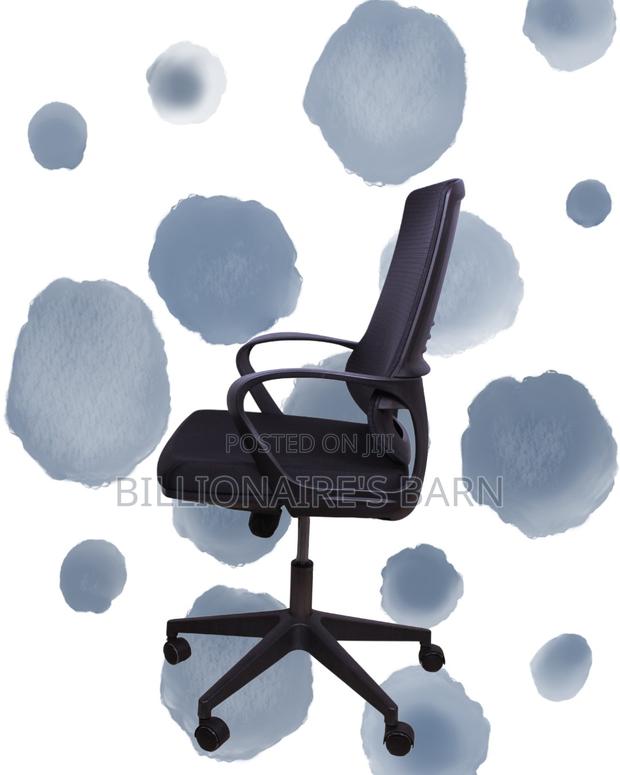 Black Ergonomic Mesh Office Chair | Quiet-Roll Swivel Base - main view