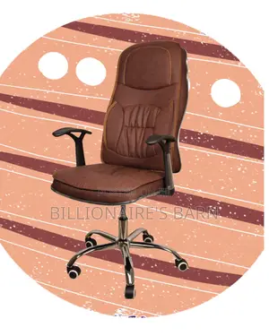 Comfy Ergonomic Executive Leather Chair | Swivel Base
