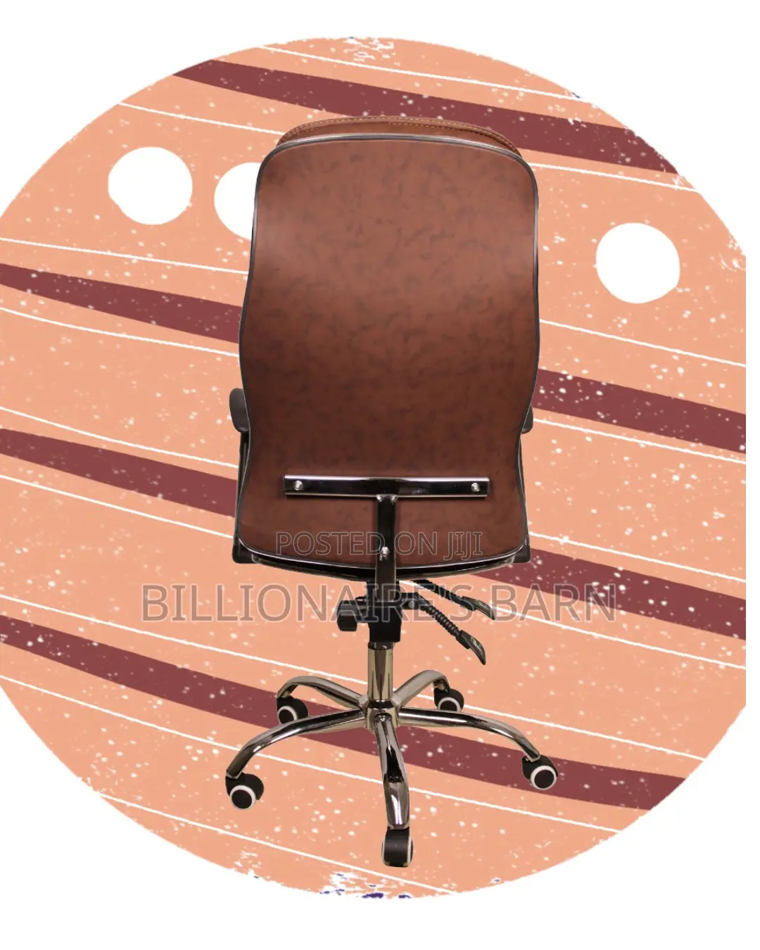Comfy Ergonomic Executive Leather Chair | Swivel Base