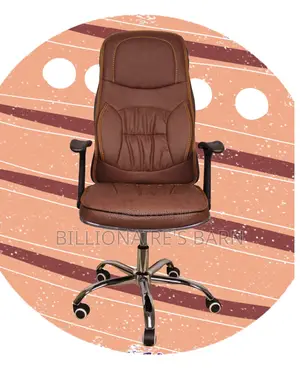 Comfy Ergonomic Executive Leather Chair | Swivel Base