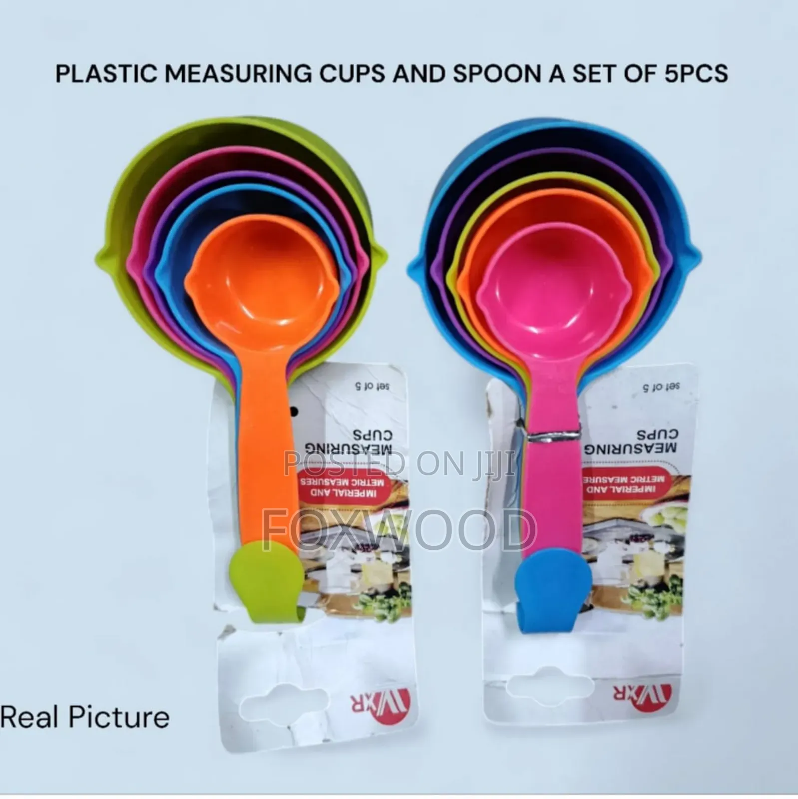 Plastic Measuring Cups Set – 5 Pcs.