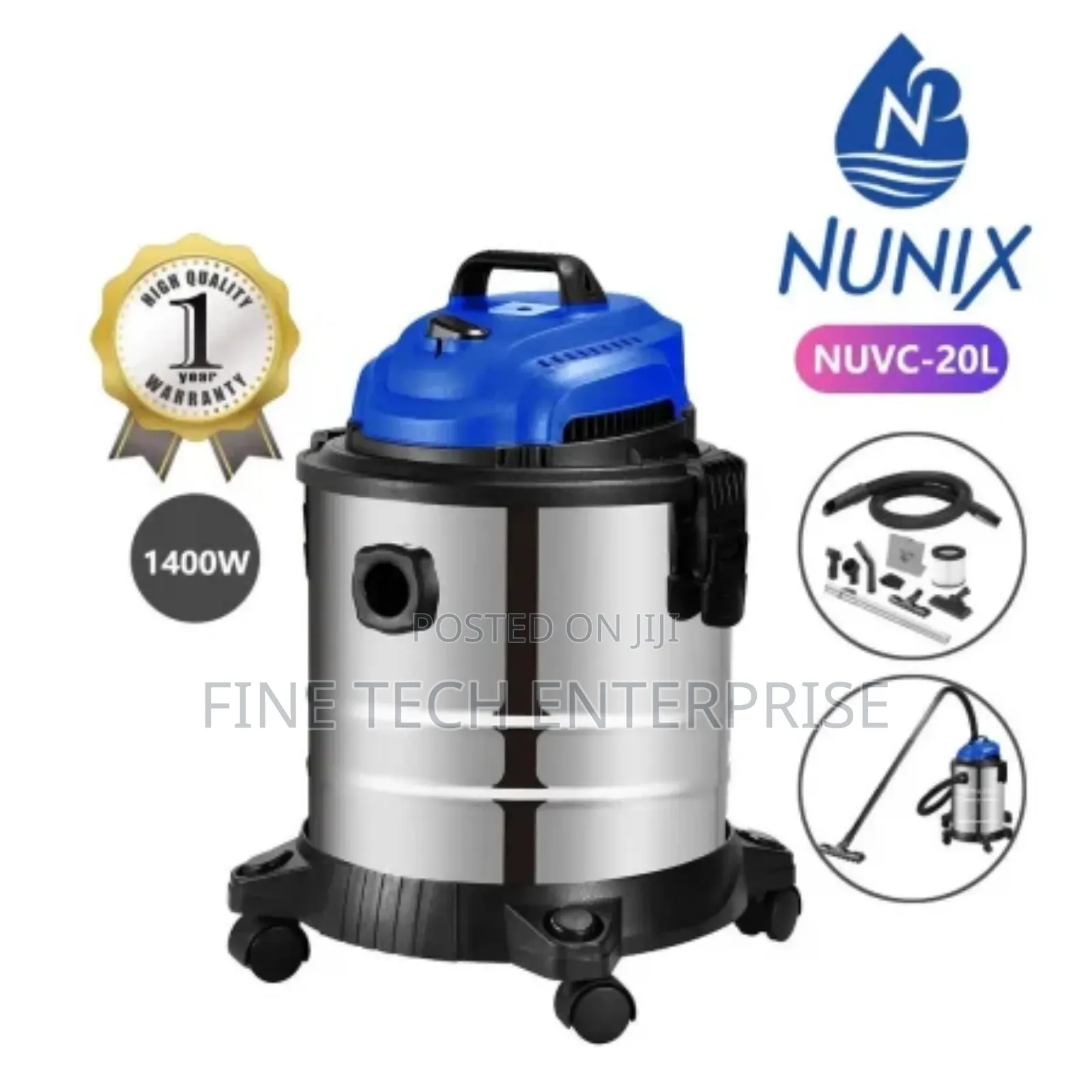 Nunix 20l Vaccum Cleaner Wet and Dry