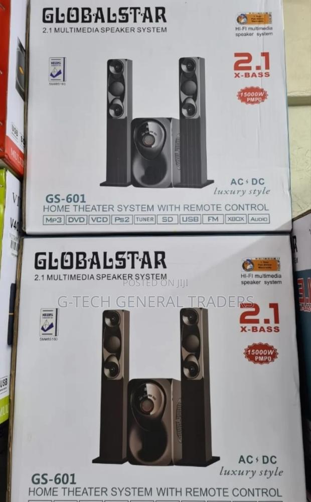 Globalstar 2.1 Channel X-bass Multimedia Speaker System Tall Boy