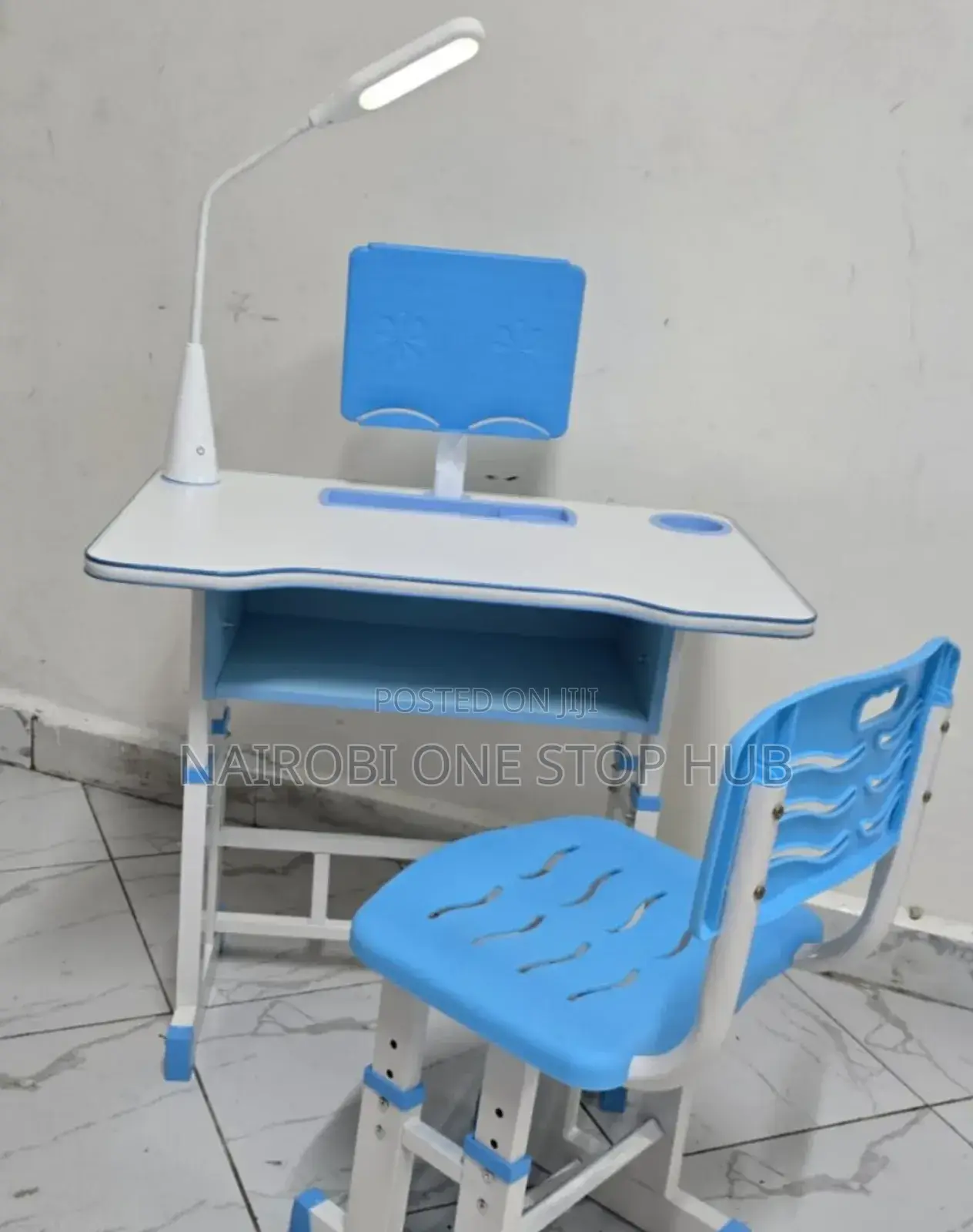 Kids Study Table With a Chair and and Rechargeable Led Light