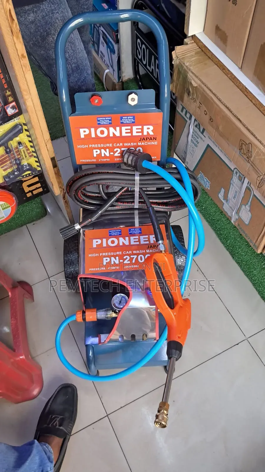 Pioneer High-Pressure Car Wash Machine, Specifically the Pn-270 Model