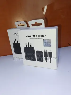 Samsung Galaxy Charger,Fast Charger 45watts (Black)