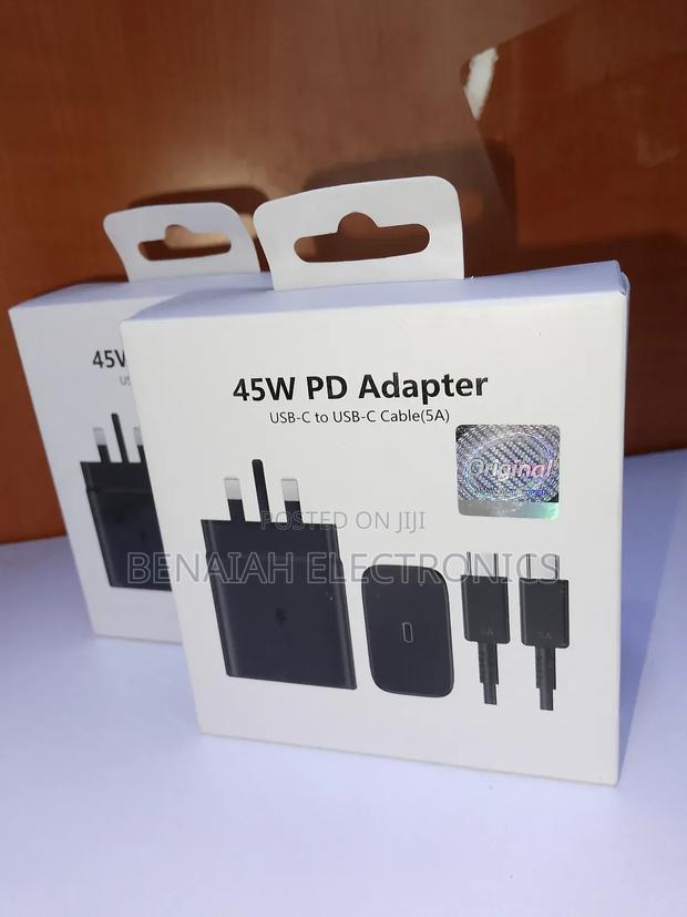 Samsung Galaxy Charger,Fast Charger 45watts (Black)