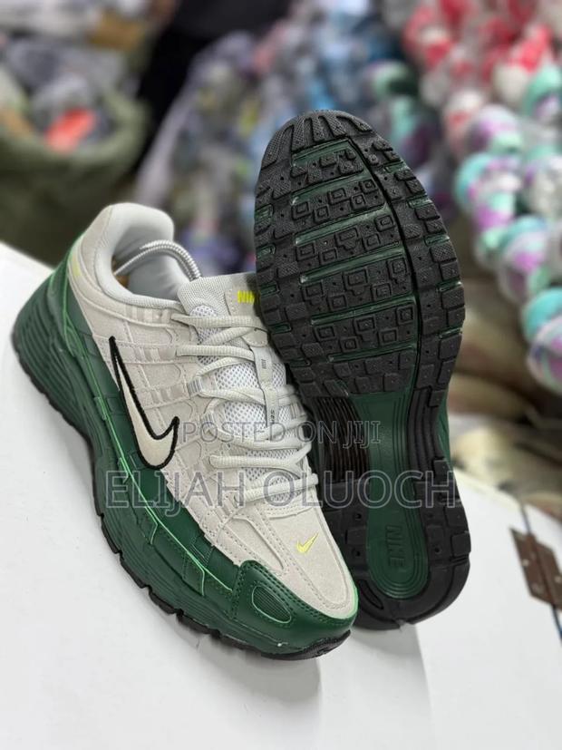 Nike P_6000 PRM Green Grey Trainer Shoes