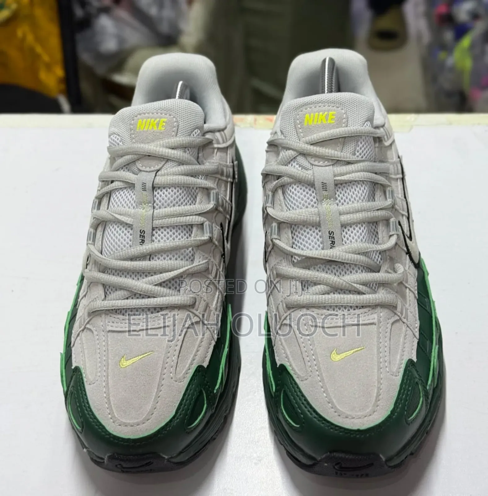 Nike P_6000 PRM Green Grey Trainer Shoes