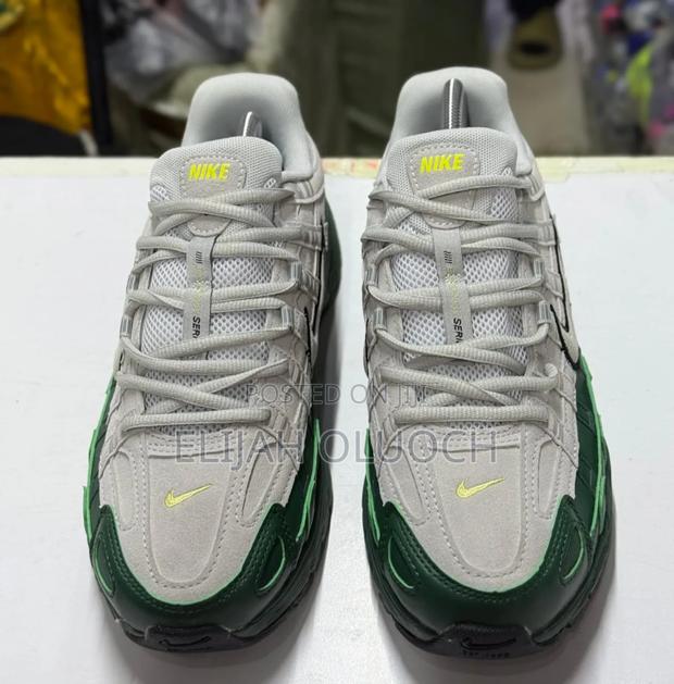 Nike P_6000 PRM Green Grey Trainer Shoes - thumbnail 3