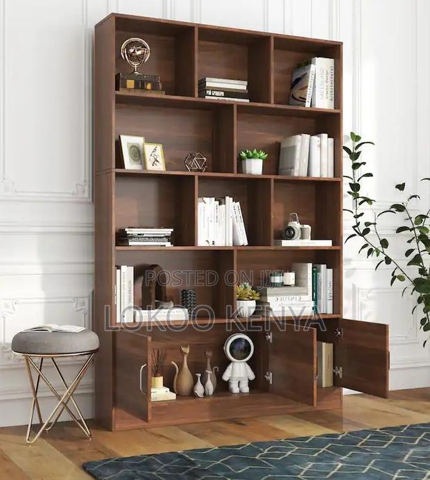 Office Bookcase : Wooden Office Document Book Shelf - thumbnail 5