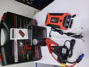 12v Multi-Function Auto Emergency Starter Tire Inflator and Power Bank