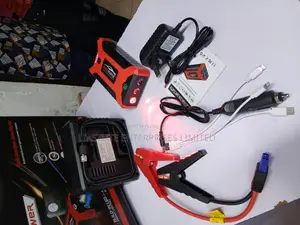 High-Power 12v Jump Starter With Usb Charger, Air Pump Compass