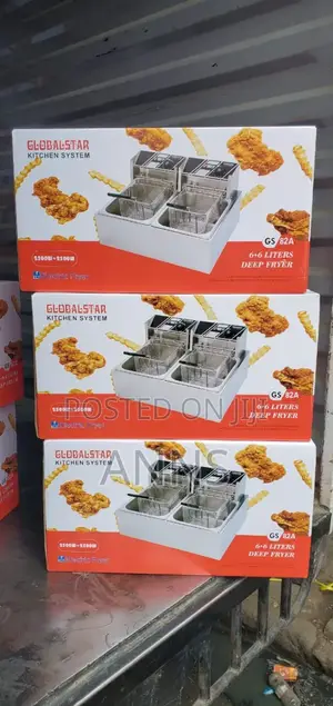 Globalstar Double Deep Fryer 6+6 Liters