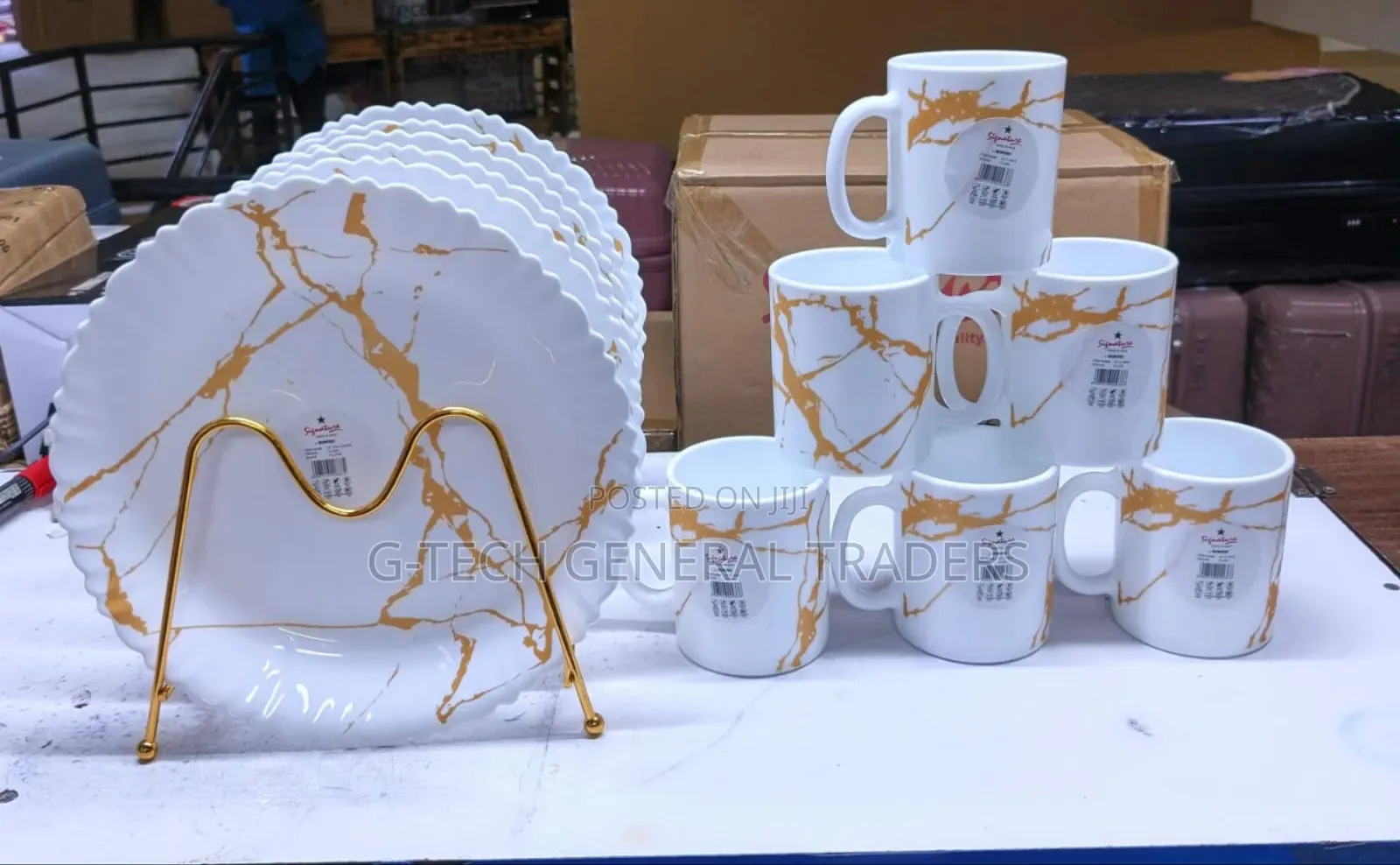12pcs Signature Dinner Set(6 Plates,6 Cups)