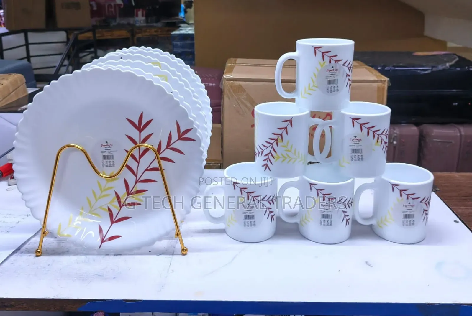 12pcs Signature Dinner Set(6 Plates,6 Cups)