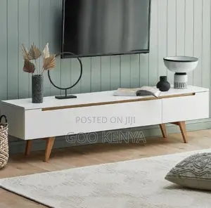 Home Tv Cabinet; Wooden Tv Sideboard With Storage Compartments