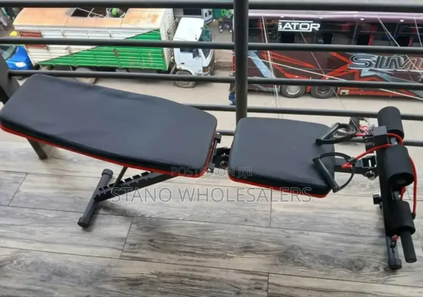 Gym Bench With Leg Strainer