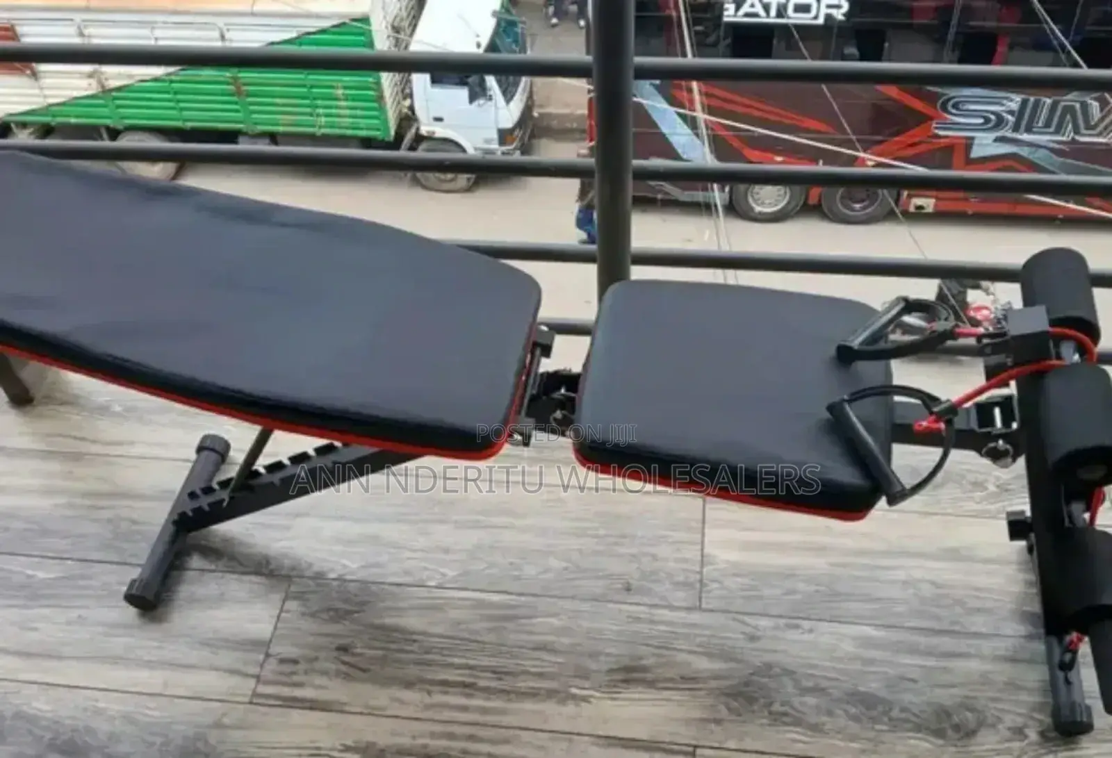 Black Gym Bench