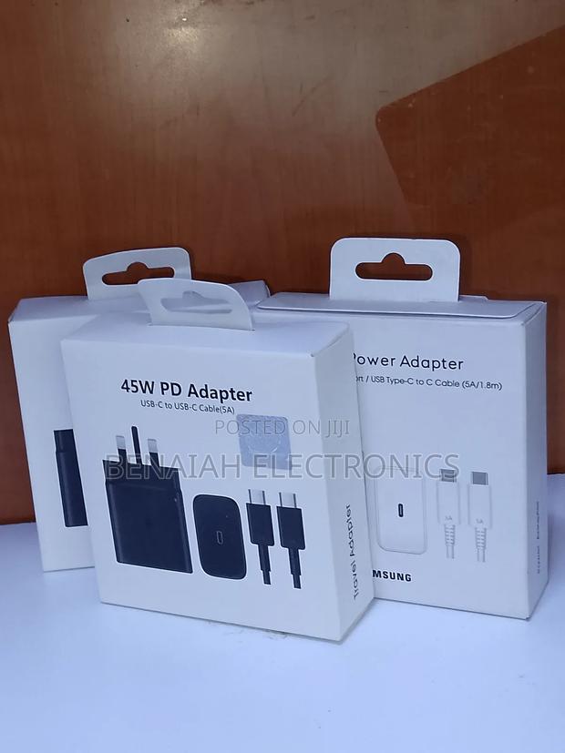 Samsung Charger,45 Watts C to C Cable Black Efficient Charger - thumbnail 2