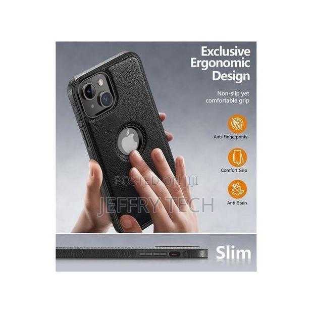 Messts Premium Leather Case Cover for iPhone 14 (Back Cover) - thumbnail 3