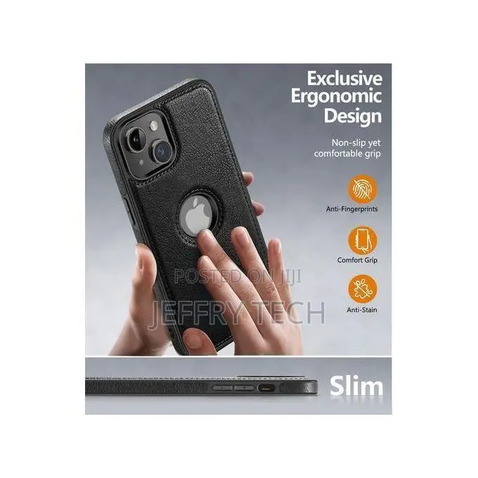 Messts Premium Leather Case Cover for iPhone 14 (Back Cover)