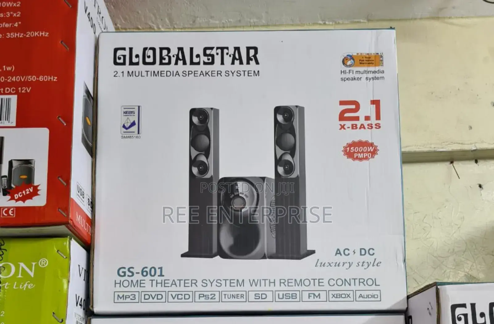 Brand New Globalstar 601 Tall Boy Home Theatre System