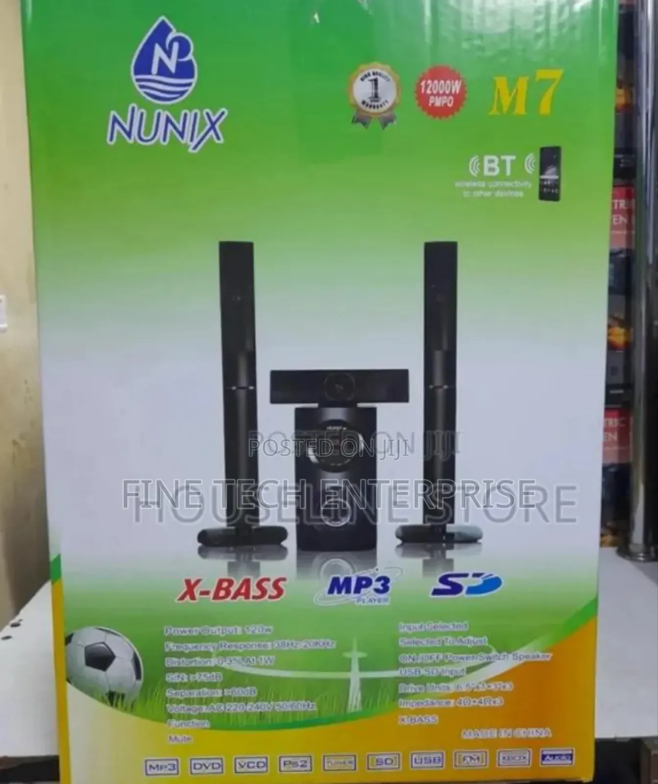 3.1ch Nunix M7 Mini Home Theatre