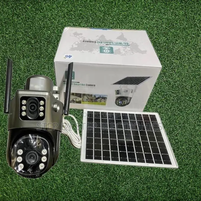 Remote Monitoring 4g Dual Lens Solar Camera 360° PTZ Solar Powered