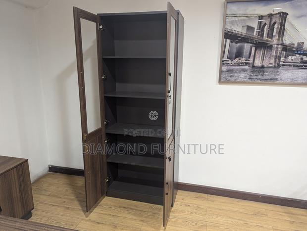 Office Furniture; Durable Wooden Office Storage Cabinet With {2-Doors}