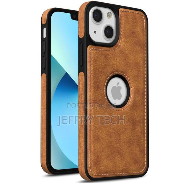 Posdter Brown Full Flexible Classic Pu Soft Leather Case for iPhone 13 - main view