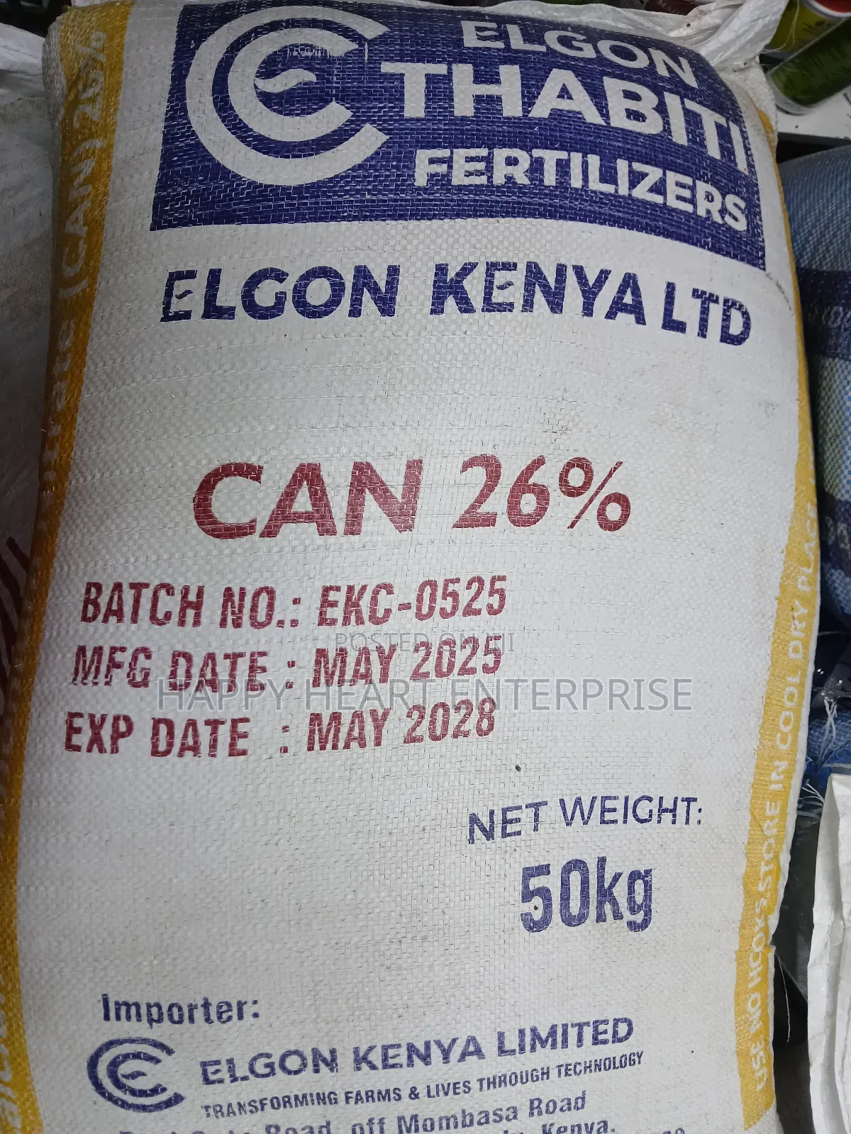 Can 26%Top Dressing Fertiliser 50kgs