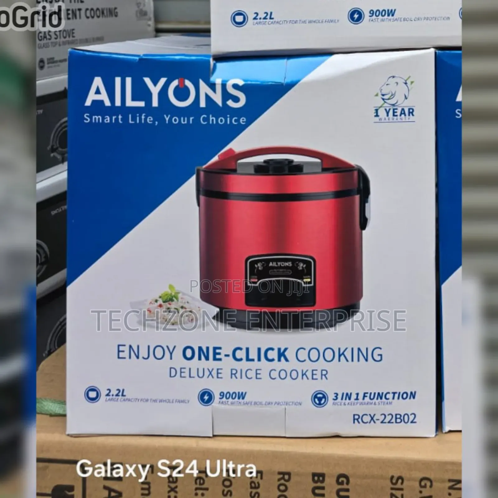 Ailyons Rice Cooker RCX-22b02 With Touch Panel Control 