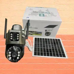 Automatic Tracking 360° PTZ V380 Pro Outdoor 4g Dual Lens Solar Camera