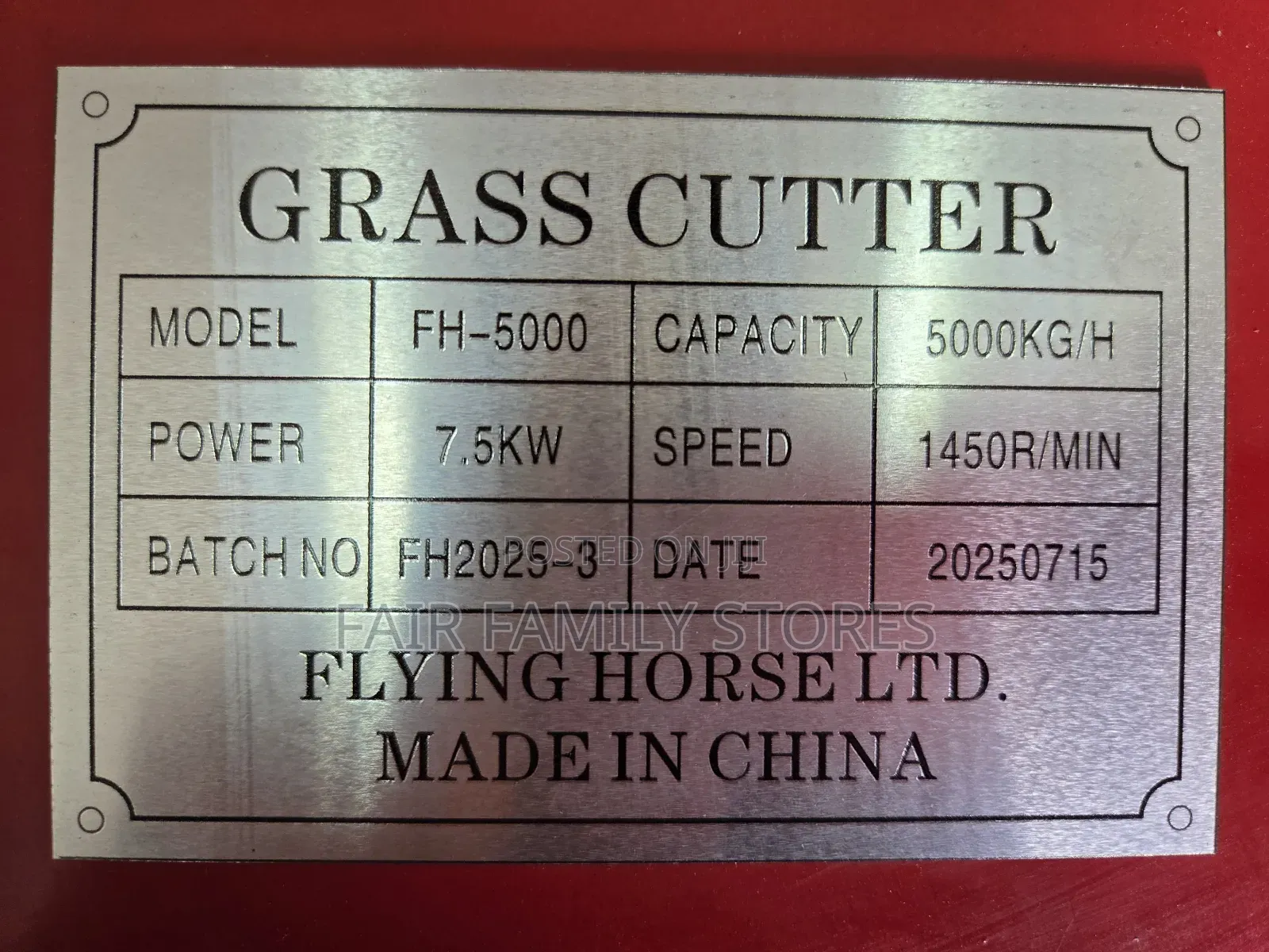High-Speed Grass Cutter Machine